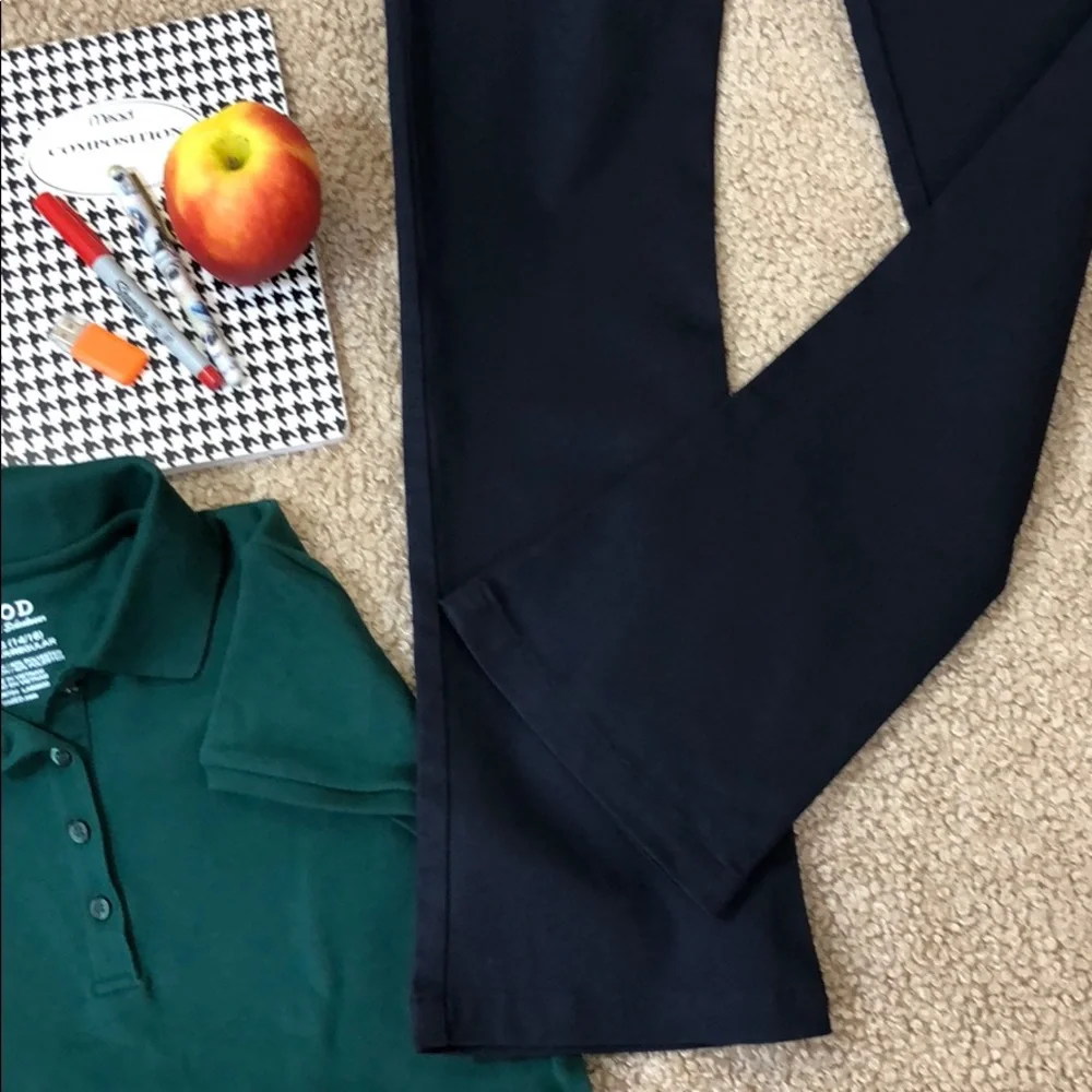 ARROW Approved School Wear NAVY Stretch Adjustable Waist Skinny Pants Sz 12 NWT